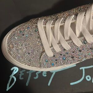 Betsy Johnson Rhinestone Sneakers